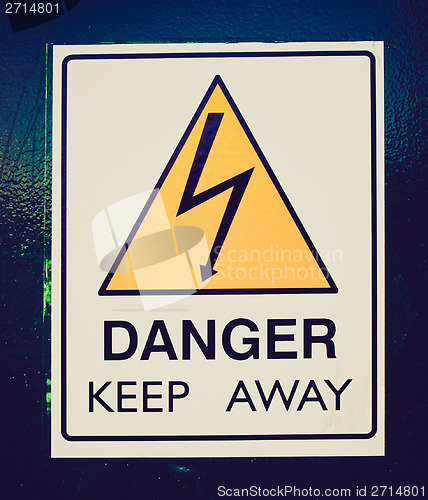 Image of Retro look Danger keep away