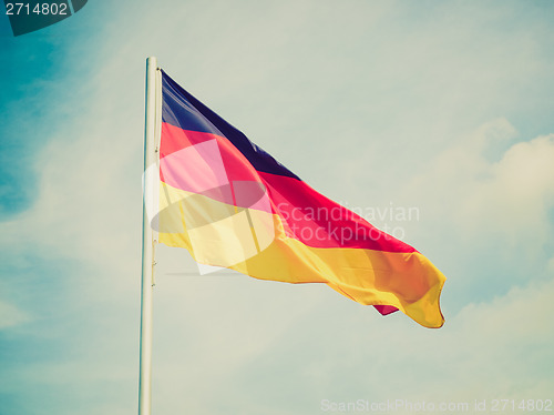 Image of Retro look Flag of Germany