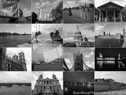 Image of Retro look London landmarks