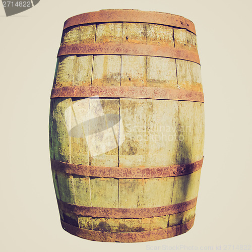 Image of Retro look Wooden barrel cask