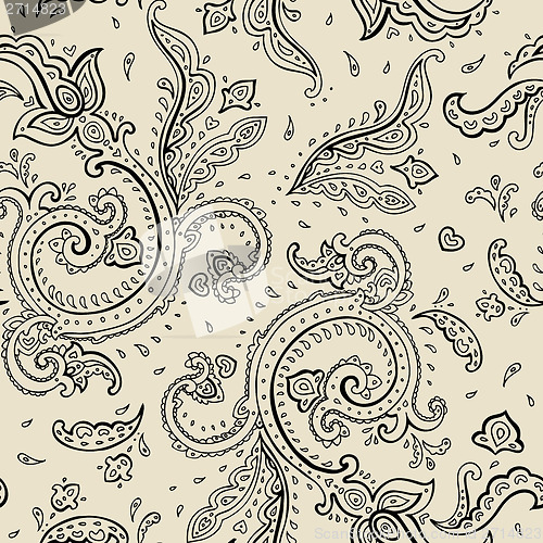 Image of Seamless Paisley background.