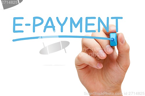 Image of E-payment Blue Marker