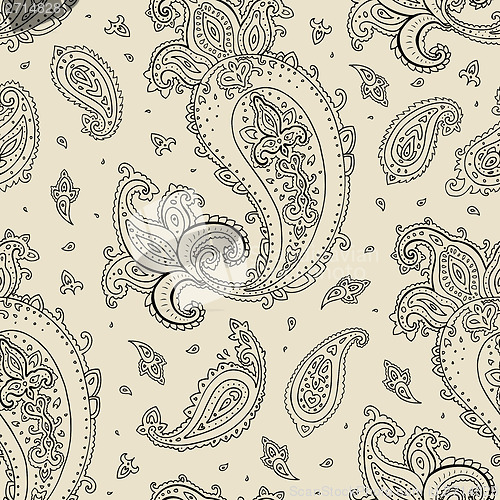 Image of Seamless Paisley background.