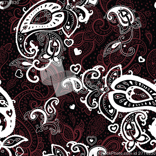 Image of Seamless Paisley background.