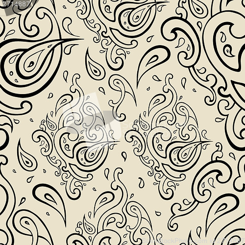 Image of Seamless Paisley background.