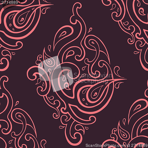 Image of Seamless Paisley background.