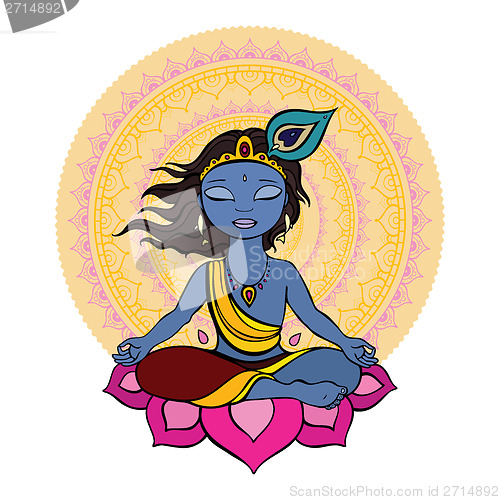 Image of Hindu God Krishna.