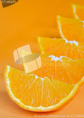 Image of orange parts isolated