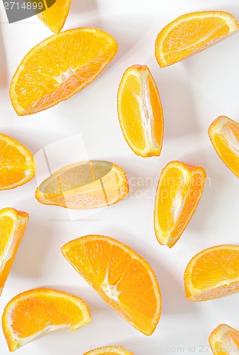 Image of orange parts isolated