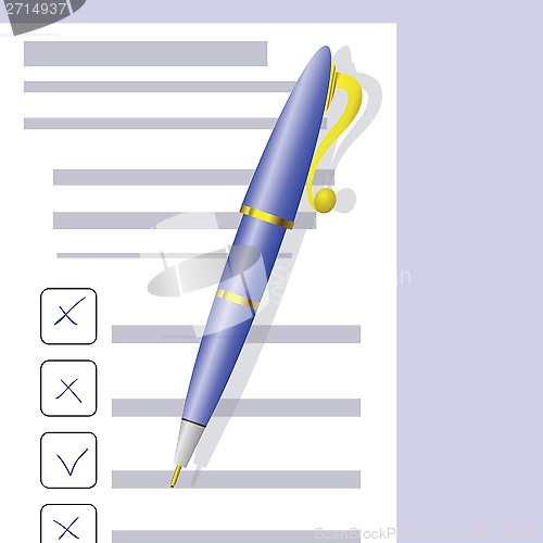 Image of Checklist and Pen