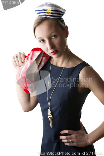 Image of woman in sailor costume