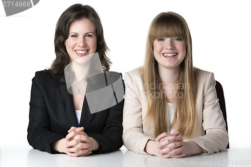 Image of Two sitting women