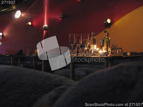 Image of Drinks on a table in a night club