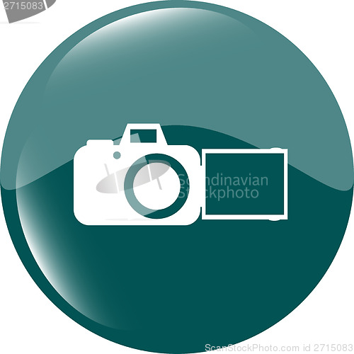 Image of camera web icon isolated on white background