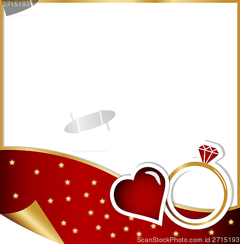 Image of Engagement card - christmas concept