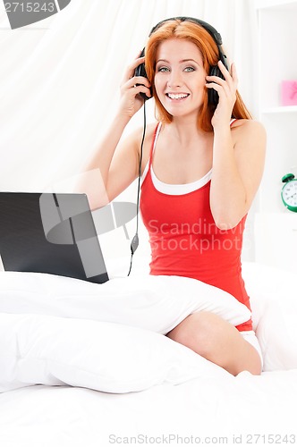 Image of Girl on bed