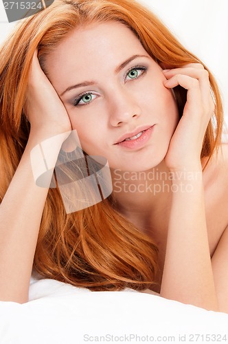 Image of Girl on bed