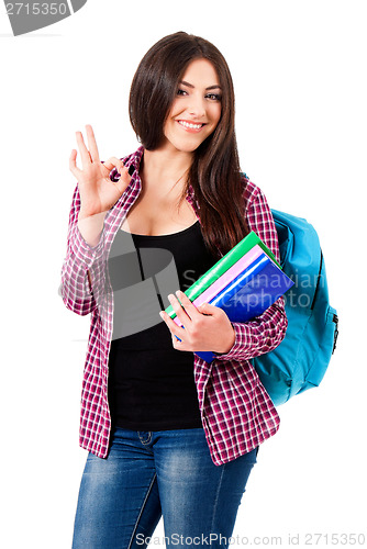 Image of Girl with backpack