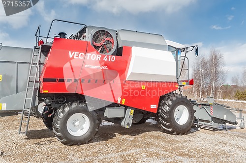 Image of Agricultural machinery exhibition. Tyumen. Russia