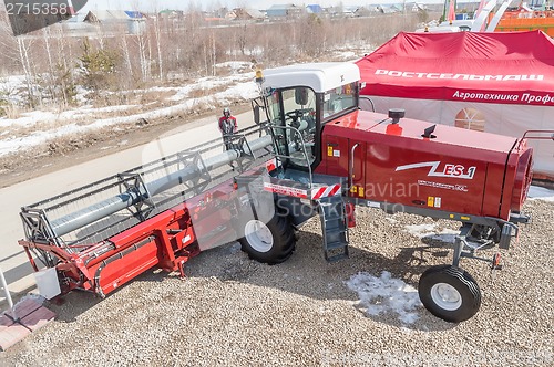 Image of Agricultural machinery exhibition. Tyumen. Russia