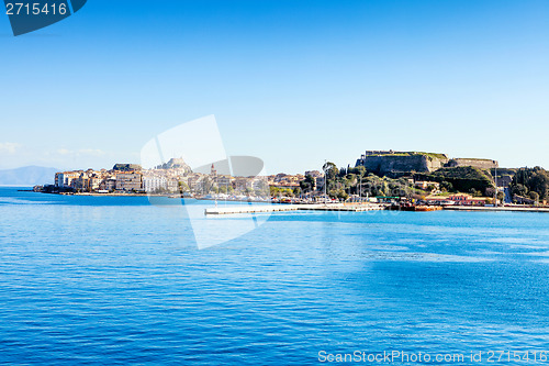 Image of Corfu town from the sea