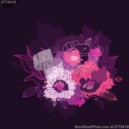 Image of Decorative floral background.