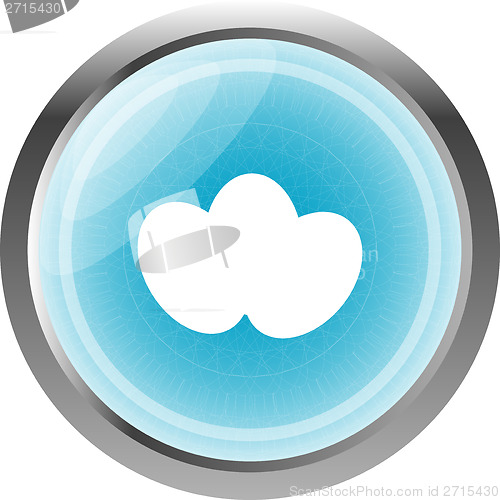 Image of Easter Egg, web icon button isolated on white