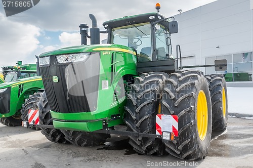 Image of Agricultural machinery exhibition. Tyumen. Russia