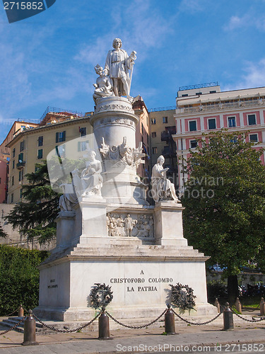 Image of Columbus monument in Genoa