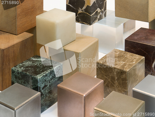 Image of various cubes