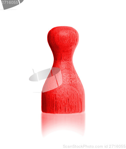 Image of Wooden pawn with a solid color
