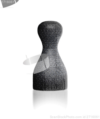 Image of Wooden pawn with a painting