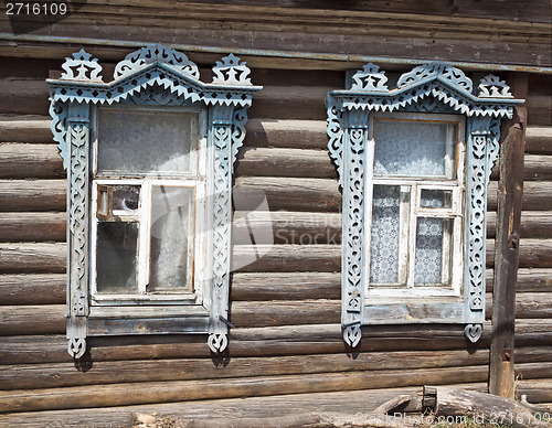 Image of Platband on two window of an village house