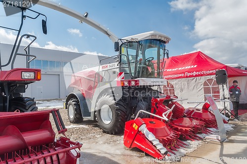 Image of Agricultural machinery exhibition. Tyumen. Russia