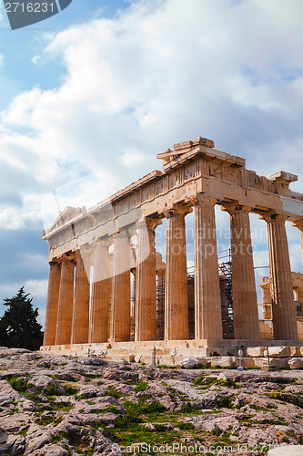 Image of Parthenon at Acropolis in Athens, Greece