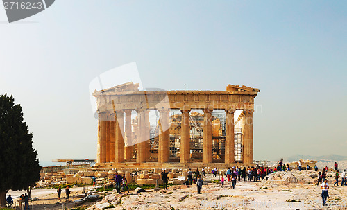 Image of Parthenon at Acropolis in Athens, Greece