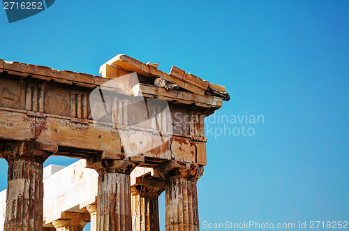 Image of Parthenon at Acropolis in Athens, Greece