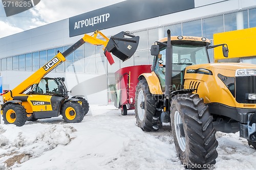 Image of Agricultural wheel loader. Tyumen. Russia