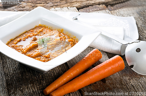 Image of Bowl of carrot soup