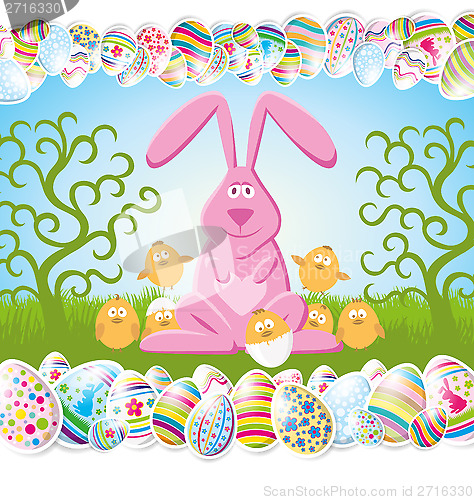 Image of Vector Easter Card