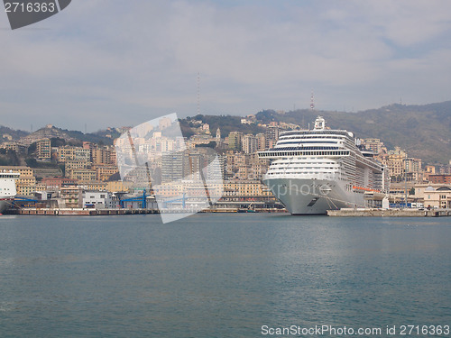 Image of Porto Vecchio old harbour in Genoa