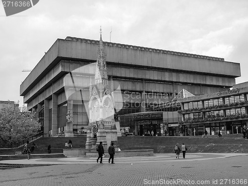 Image of Black and white Birmingham Central Library