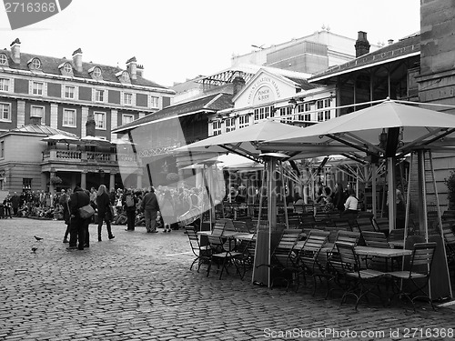 Image of Black and white Covent Garden London