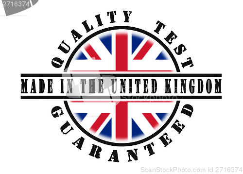 Image of Quality test guaranteed stamp 