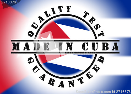 Image of Quality test guaranteed stamp 