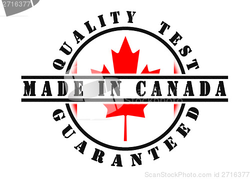 Image of Quality test guaranteed stamp 