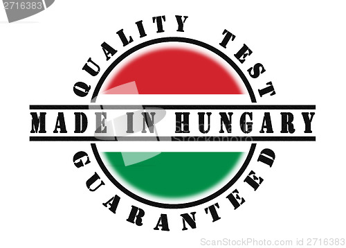 Image of Quality test guaranteed stamp 