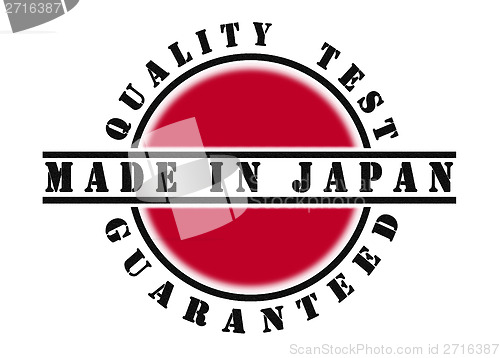 Image of Quality test guaranteed stamp 