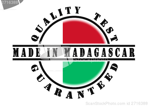 Image of Quality test guaranteed stamp 