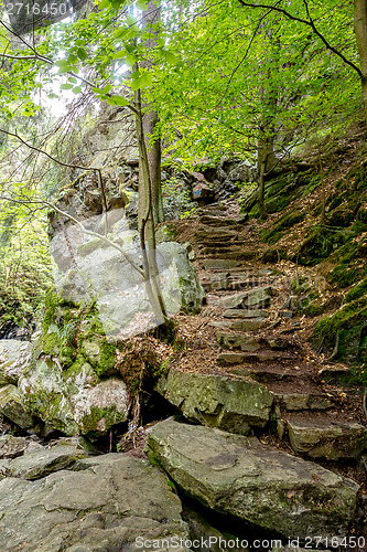 Image of Stone staircase leading up